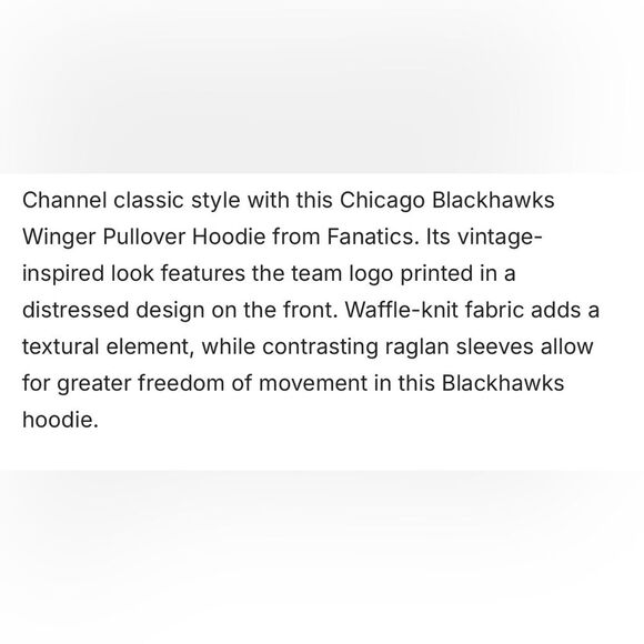 Womens Chicago Blackhawks lightweight 100% cotton Hoodie long sleeves top S NWT - Picture 4 of 13